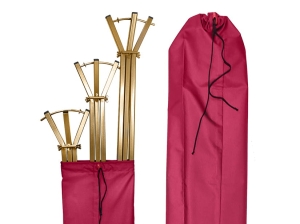 Pokrowiec na stojaki na kwiaty duży bordo