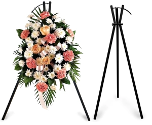 STOJAK NA KWIATY TRÓJNÓG  100cm  CZARNY